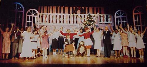 The cast of "Annie" in 1990