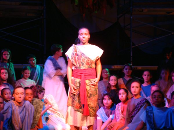 Cast members of "Children Of Eden" in 2004